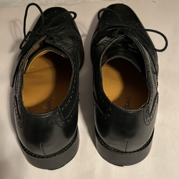 Cole Haan‎ black leather wing tip lace up dress shoes style C07964 9 1/2M - Picture 4 of 10